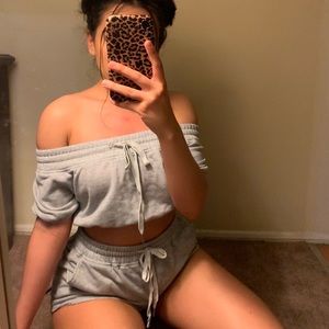 Active Grey Short Set